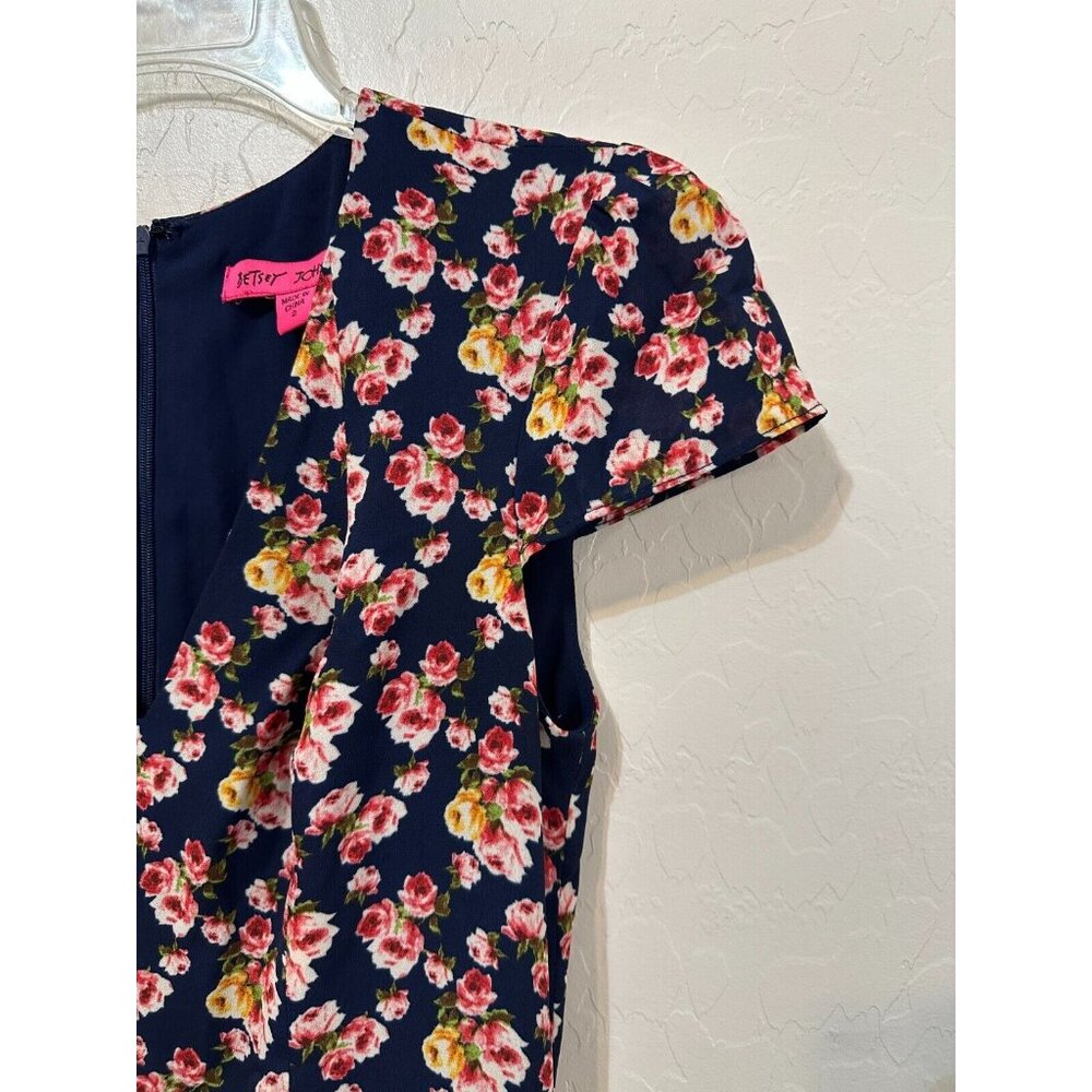 Y2K Floral Dainty Betsey Johnson Dress Size 2 Fairy Beachy Festival Pinup Event - Picture 5 of 13